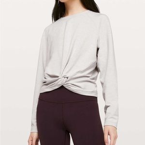 Lululemon Tuck and Gather Pullover (Heathered Mod Stargaze) Size 10
